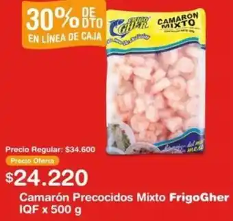 Makro Camarón Precocidos Mixto FrigoGher IQF x 500g oferta