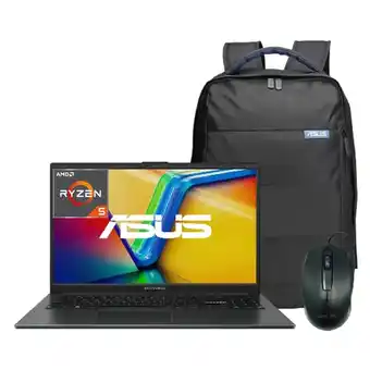 Alkomprar Computador Portátil ASUS Vivobook Go 15.6 Pulgadas E1504FA - AMD Ryzen 5 - RAM 16GB - Disco SSD 1 TB - Negro oferta