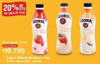 Makro Yogurt Gloria Botella x 1kg oferta
