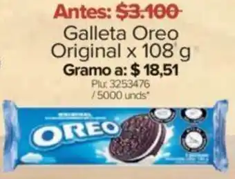 Surtimax Galleta Oreo Original x 108g oferta