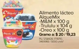 Surtimax Alimento lácteo AlqueMix/M&M x 100g oferta