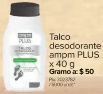 Surtimax Talco desodorante ampm PLUS x 40g oferta