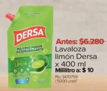 Surtimax Lavaloza limón Dersa x 400ml oferta