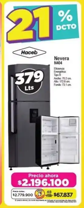 Alkomprar Haceb Nevera N404 oferta