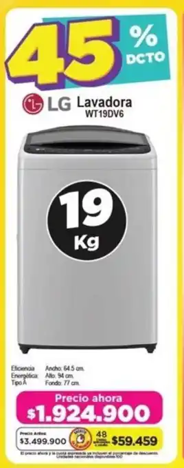 Alkomprar LG Lavadora WT19DV6 oferta