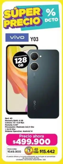 Alkomprar vivo Y03 128GB oferta