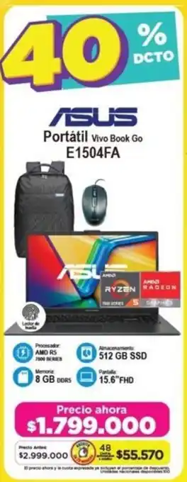 Alkomprar ASUS Portátil Vivo Book Go E1504FA oferta