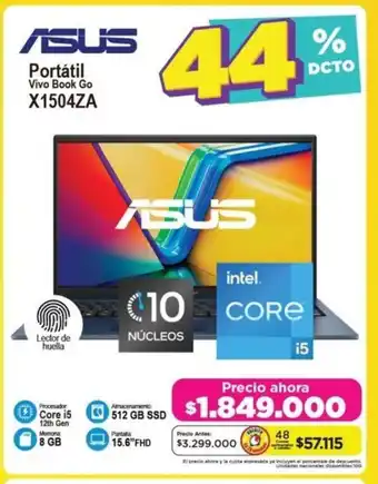 Alkomprar ASUS Portátil Vivo Book Go X1504ZA oferta