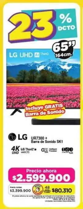Alkomprar LG UR7300 + Barra de Sonido SK1 oferta