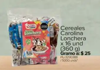 Surtimax Cereales Carolina Lonchera x 16 und (360 g) oferta