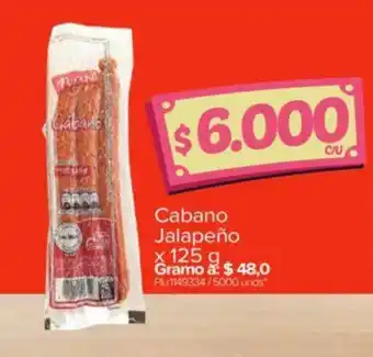Surtimax Cabano Jalapeño x 125 g oferta