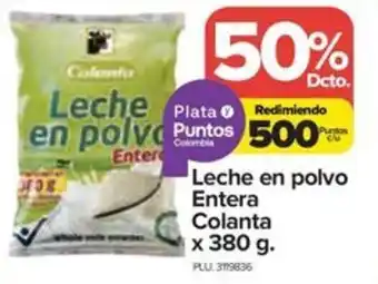 Surtimax Leche en polvo Entera Colanta x 380 g. oferta
