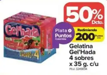 Surtimax Gelatina Gel'Hada 4 sobres x 35 g. c/u oferta