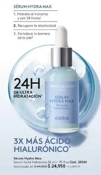 Ésika Sérum Hydra Max 28 ml / .95 fl.oz. oferta