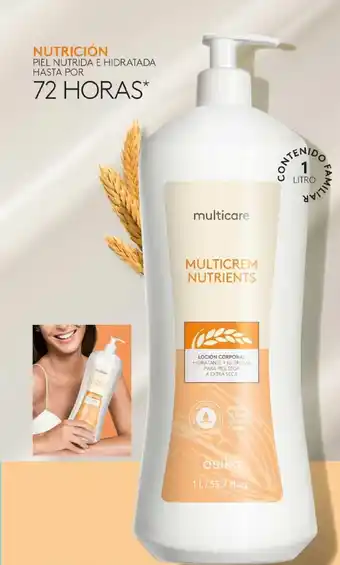 Ésika MULTICARE Multicrem Nutrients Loción corporal hidratante y nutritiva. 1 litro / 33.7 fl.oz. oferta