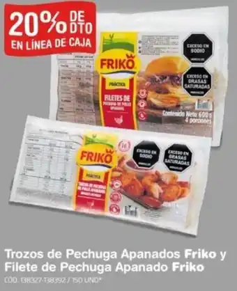 Makro Trozos de Pechuga Apanados Friko y Filete de Pechuga Apanado Friko oferta