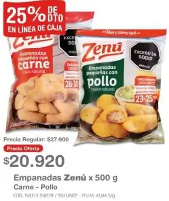 Makro Empanadas Zenú x 500g oferta