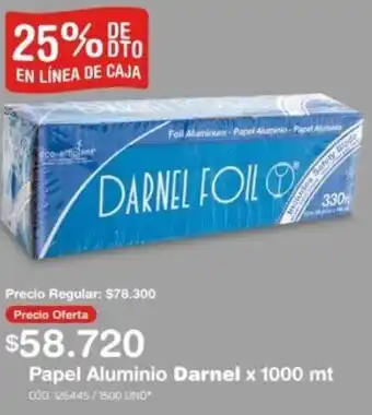 Makro Papel Aluminio Darnel x 1000mt oferta
