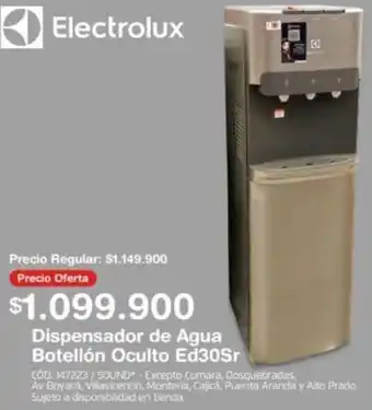 Makro Dispensador de Agua Botellón Oculto Ed30Sr oferta