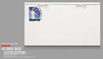 Makro Congelador Challenger Horizontal Blanco 535lt oferta