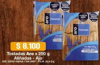 Makro Tostadas Aro x 250g oferta