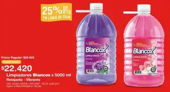 Makro Limpiadores Blancox x 5000ml oferta