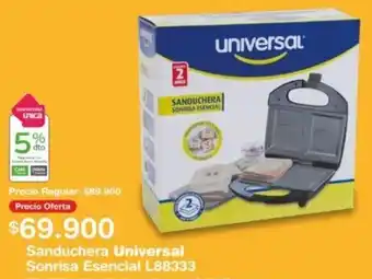 Makro Sanduchera Universal Sonrisa Esencial L88333 oferta