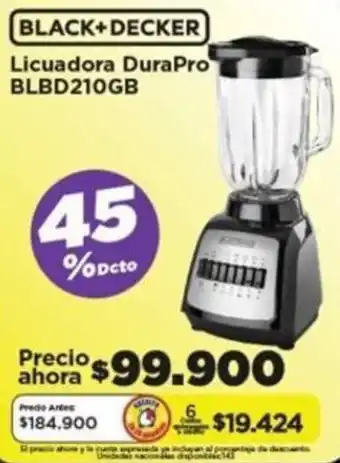 Alkomprar BLACK+DECKER Licuadora DuraPro BLBD210GB oferta