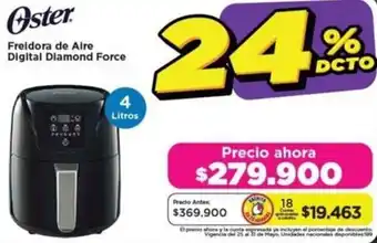 Alkomprar Oster Freidora de Aire Digital Diamond Force 4L oferta