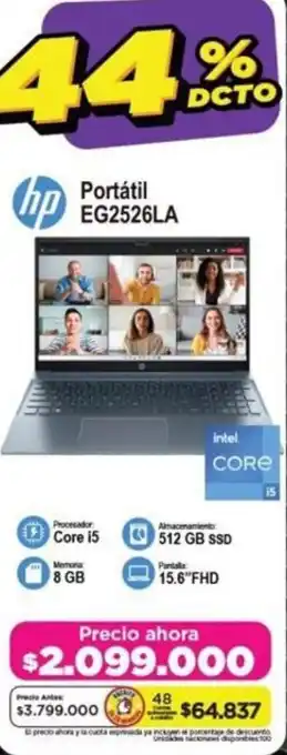 Alkomprar HP Portátil EG2526LA oferta