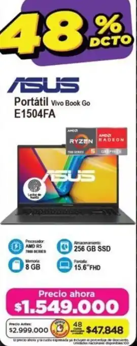 Alkomprar ASUS Portátil Vivo Book Go E1504FA oferta