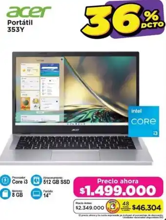 Alkomprar Acer Portátil 353Y oferta