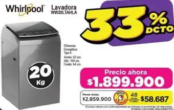 Alkomprar Whirlpool Lavadora WW20LTAHLA 20kg oferta