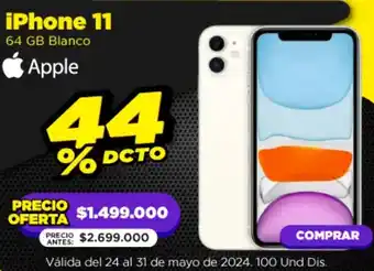 Alkomprar Apple iPhone 11 64 GB Blanco oferta