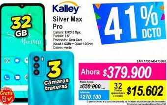 Alkomprar Celulares kalley silver max pro oferta