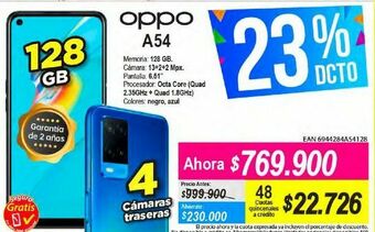 Alkomprar Celulares oppo a54 oferta