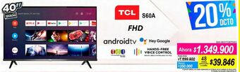 Alkomprar Smart tv tcl 40 " oferta