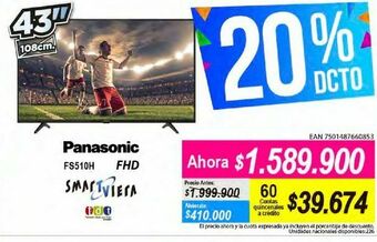 Alkomprar Smart tv panasonic 43" oferta