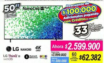Alkomprar Smart tv lg 50" oferta