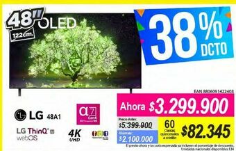 Alkomprar Smart tv lg 48" oferta