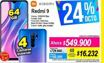 Alkomprar Celulares xiaomi redmin 9 oferta