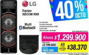 Alkomprar Parlantes bluetooth lg xboom rn9 oferta