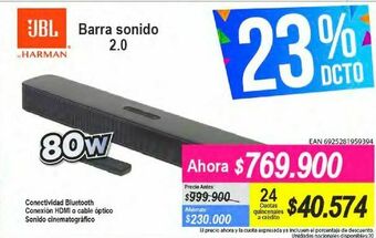 Alkomprar Barra de sonido 2.0 jbl oferta