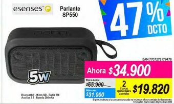 Alkomprar Parlantes esenses sp 550 oferta