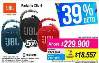 Alkomprar Parlantes clip 4 jbl oferta