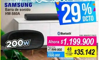 Alkomprar Barra de sonido samsung hw-s60a oferta