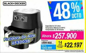 Alkomprar Freidora de aire black & decker oferta