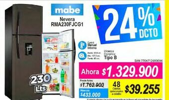 Alkomprar Nevera mabe rma230fjcg1 oferta
