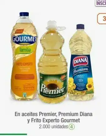 Jumbo En aceites premier, premium diana y frito experto gourmet oferta