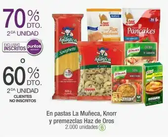 Jumbo En pastas la muñeca, knorr y premezclas haz de oros oferta